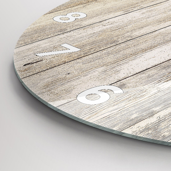 Pendule murale ronde Panneaux en bois