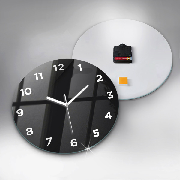 Pendule murale ronde Motif de mur sombre