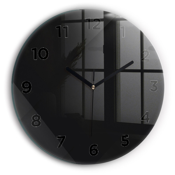 Pendule murale ronde Motif de mur sombre
