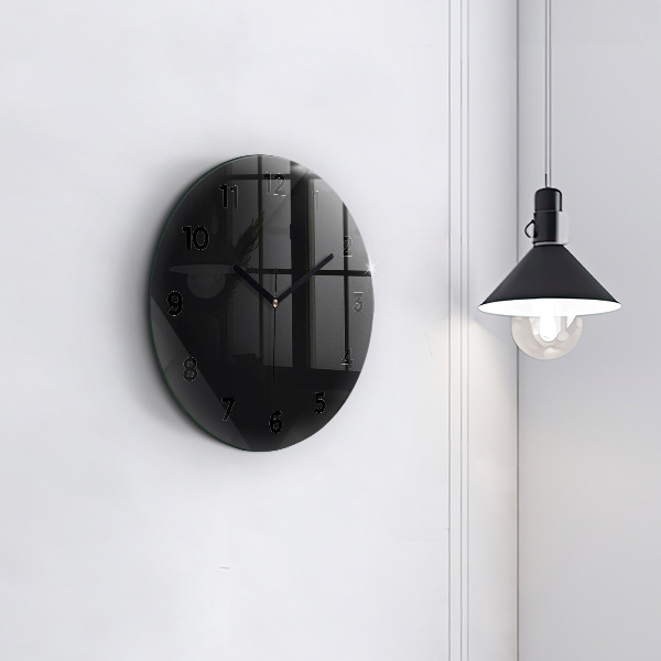 Pendule murale ronde Motif de mur sombre