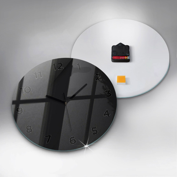 Pendule murale ronde Motif de mur sombre