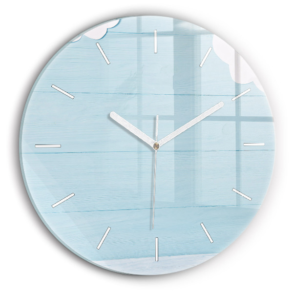 Pendule murale ronde Planche pour enfants