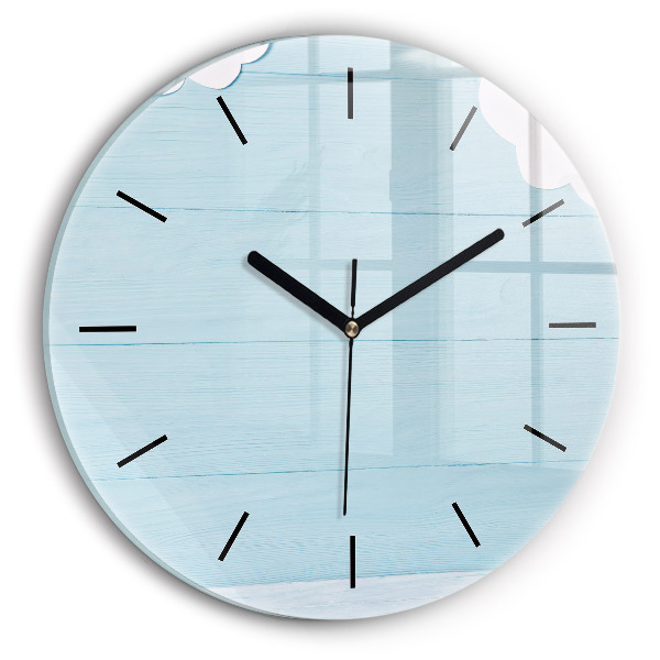 Pendule murale ronde Planche pour enfants