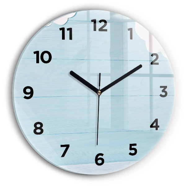 Pendule murale ronde Planche pour enfants