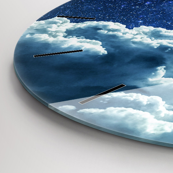 Pendule murale ronde Ciel nocturne