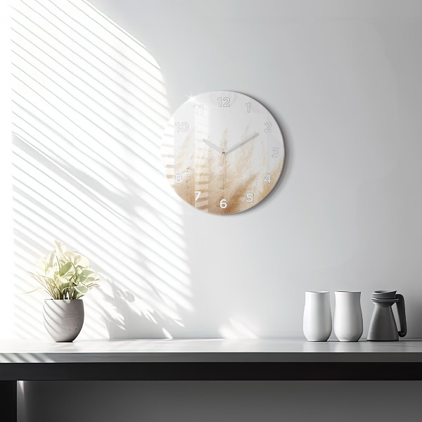 Pendule murale ronde Épis de céréales