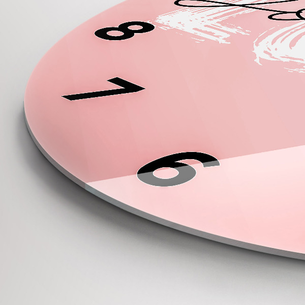 Pendule murale ronde 'L''inscription Aimez-vous'