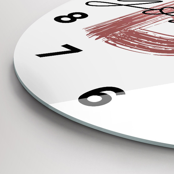 Pendule murale ronde 'L''inscription Sois toi-même'