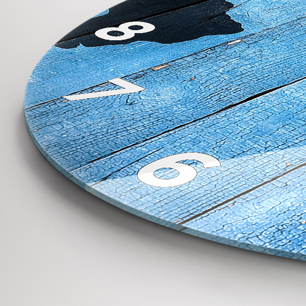 Pendule murale ronde Carte du monde sur des tableaux