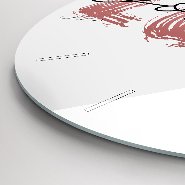 Pendule murale ronde 'L''inscription Aimez-vous'