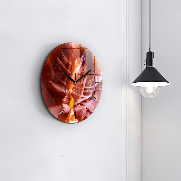 Pendule murale ronde Canyon de sable