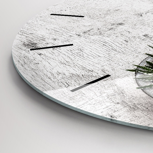 Pendule murale ronde Plantes ornementales