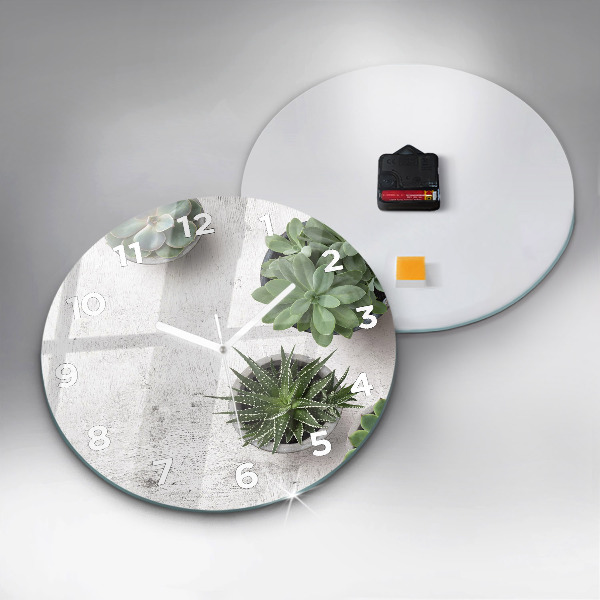 Pendule murale ronde Plantes ornementales