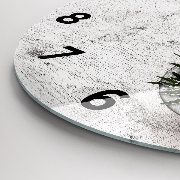 Pendule murale ronde Plantes ornementales