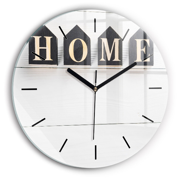 Pendule murale ronde 'La maison de l''inscription'