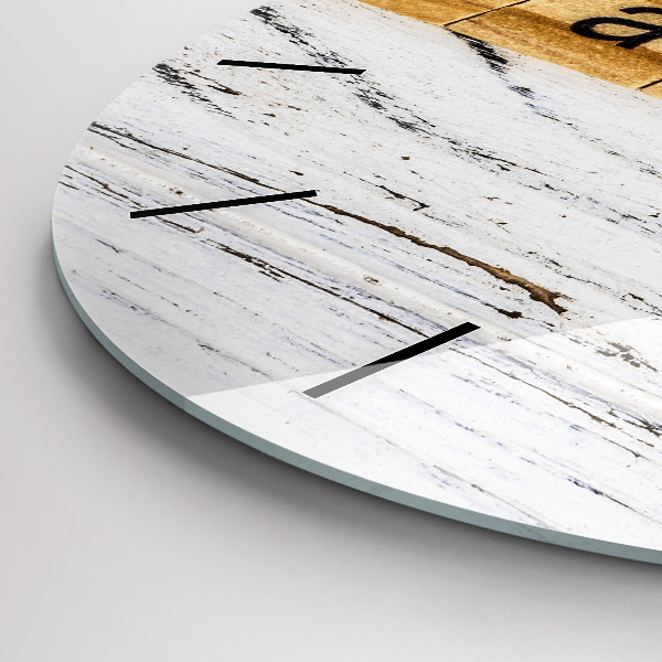 Horloge ronde 'L''inscription Famille'