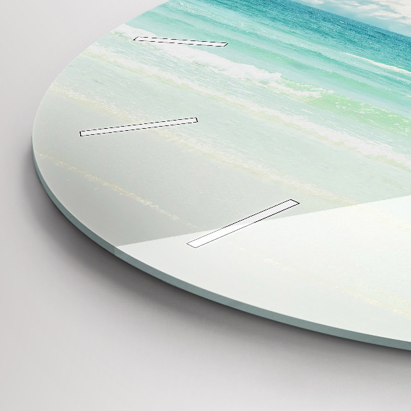 Horloge ronde Paysage marin