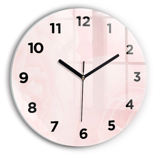 Horloge ronde Roses en fleurs
