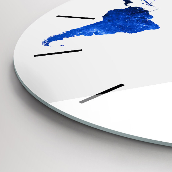 Horloge ronde Carte du monde spatial