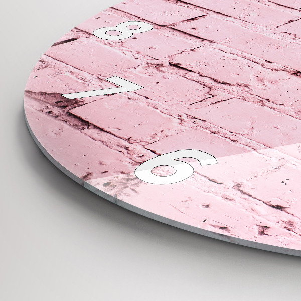 Horloge ronde Mur de briques