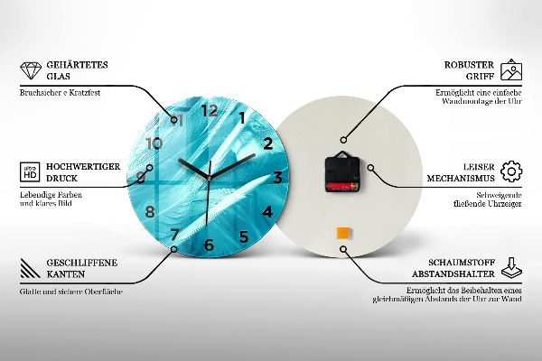 Horloge ronde Mur de briques
