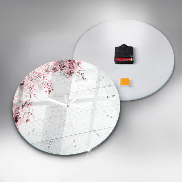 Horloge ronde Fleurs de printemps