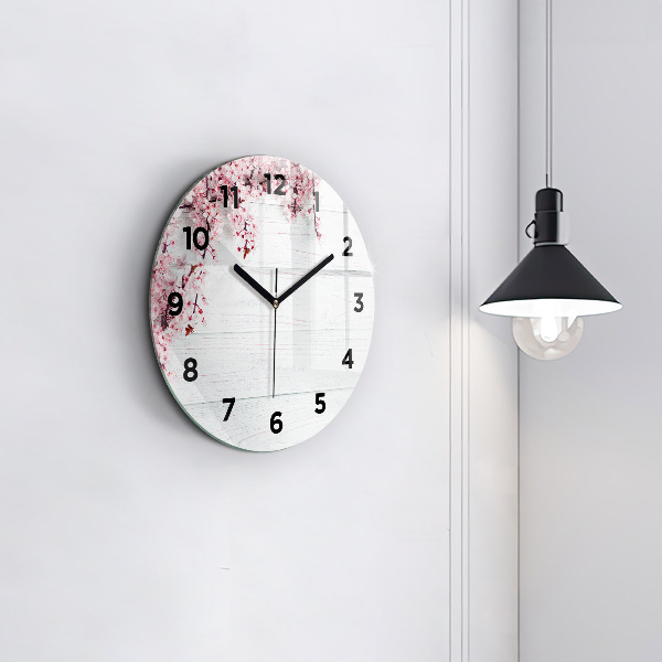 Horloge ronde Fleurs de printemps