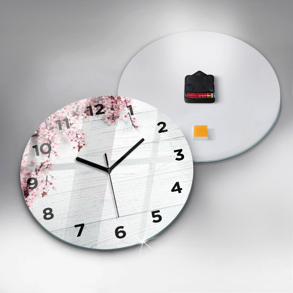 Horloge ronde Fleurs de printemps