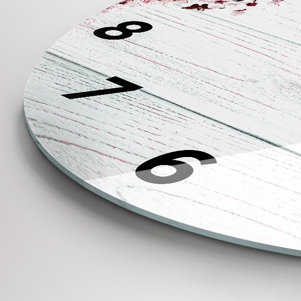 Horloge ronde Fleurs de printemps