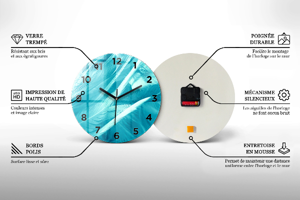 Horloge ronde Marbre artistique