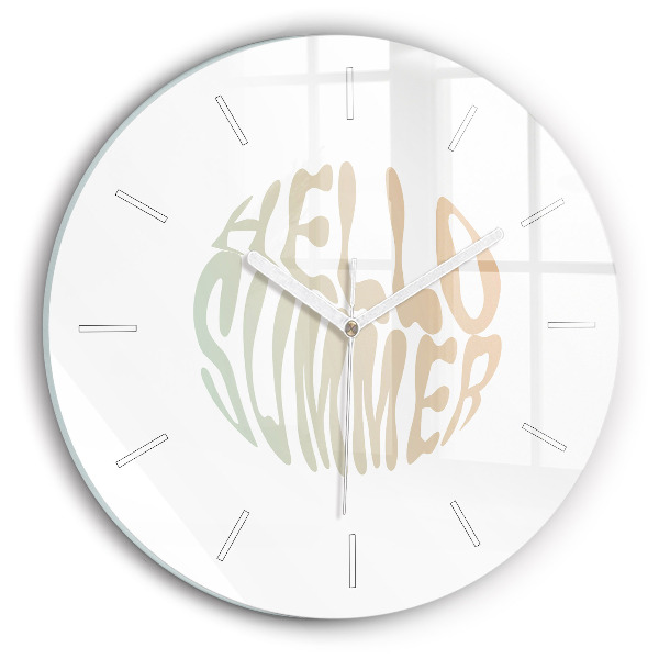 Horloge ronde 'Bonjour l''été !'