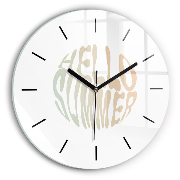 Horloge ronde 'Bonjour l''été !'