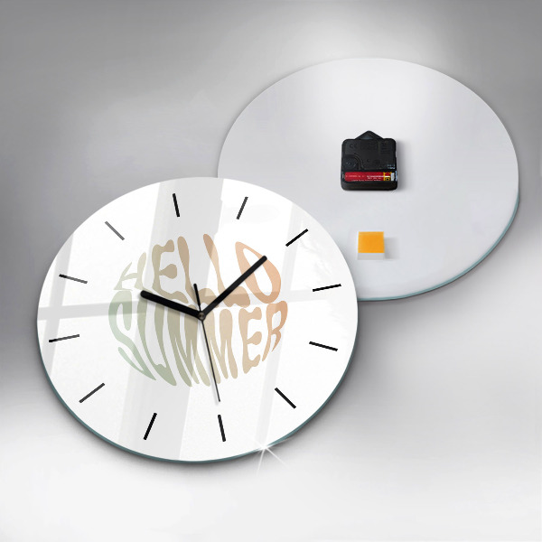 Horloge ronde 'Bonjour l''été !'