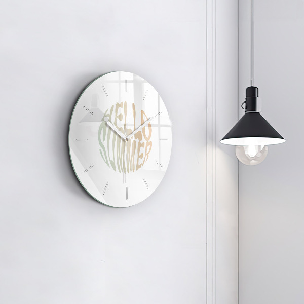 Horloge ronde 'Bonjour l''été !'