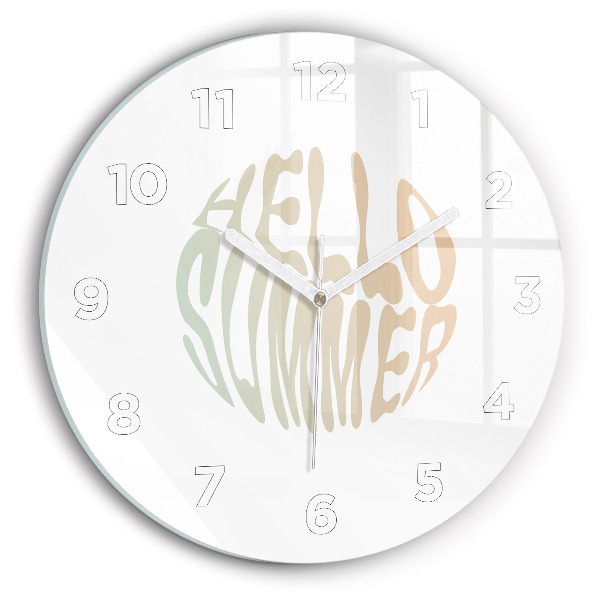Horloge ronde 'Bonjour l''été !'
