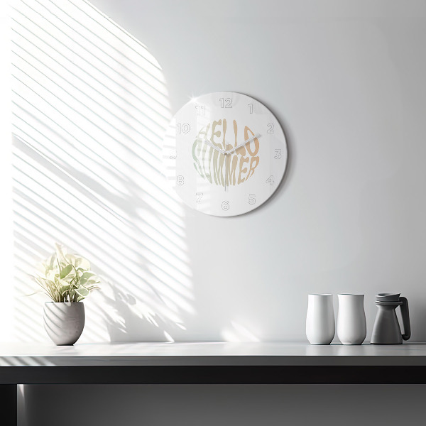 Horloge ronde 'Bonjour l''été !'