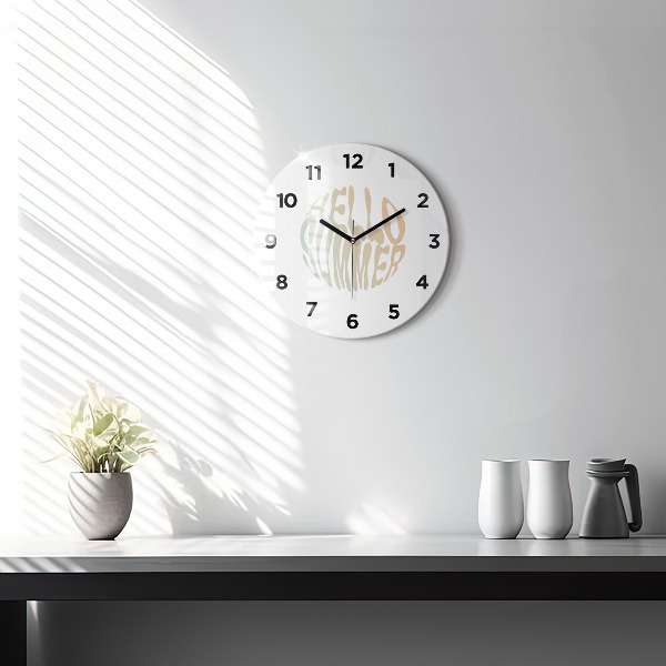 Horloge ronde 'Bonjour l''été !'