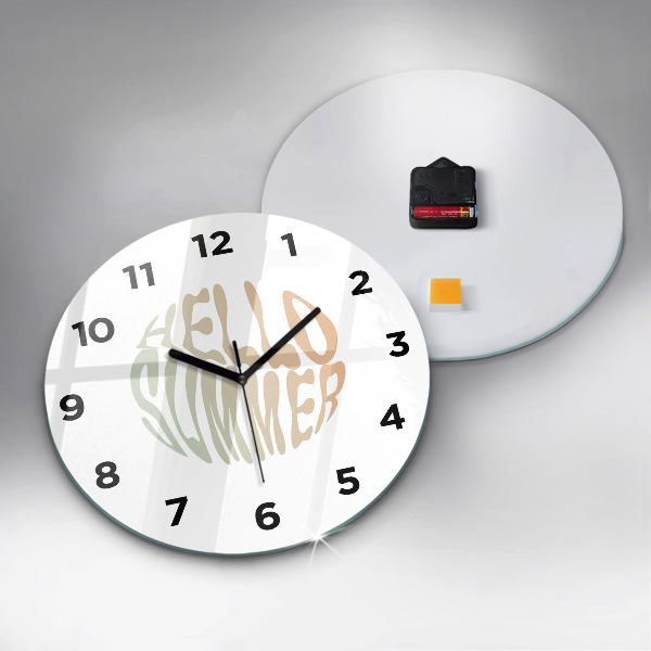 Horloge ronde 'Bonjour l''été !'
