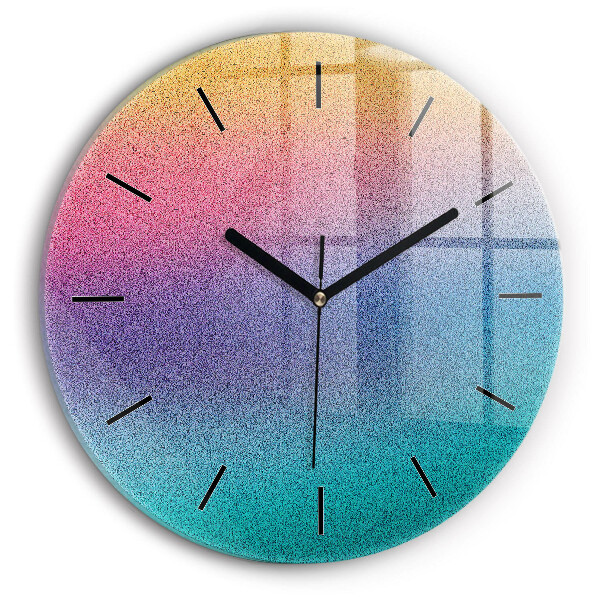 Horloge ronde Motif dégradé