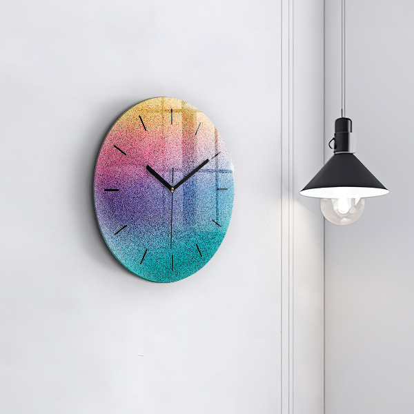 Horloge ronde Motif dégradé