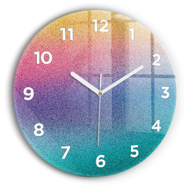 Horloge ronde Motif dégradé
