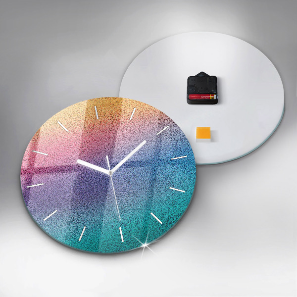 Horloge ronde Motif dégradé