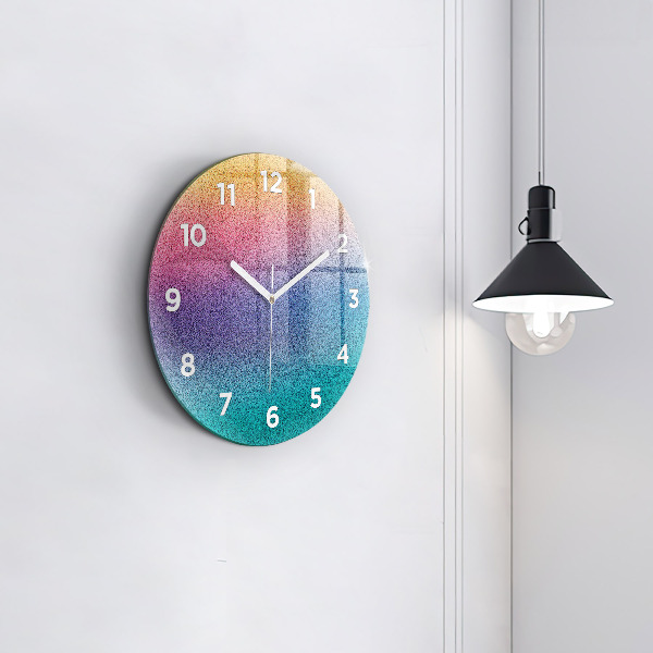 Horloge ronde Motif dégradé