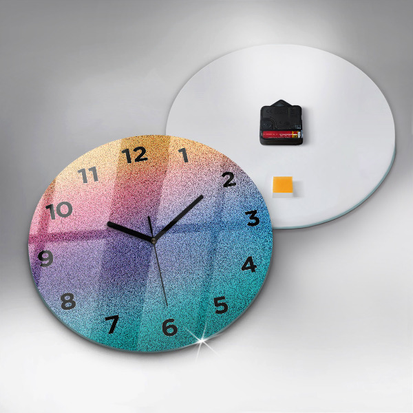 Horloge ronde Motif dégradé