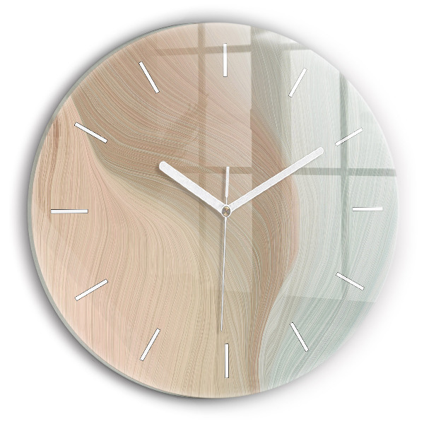 Horloge ronde Abstraction des vagues