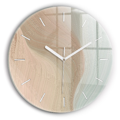 Horloge ronde Abstraction des vagues