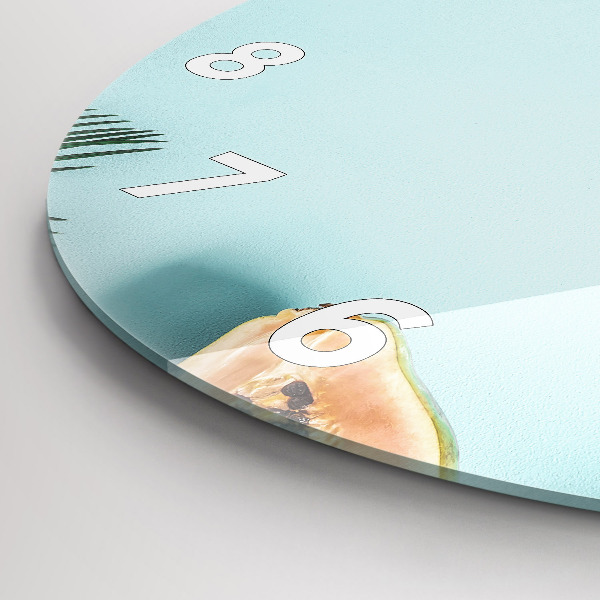 Pendule murale ronde 'Composition d''été'