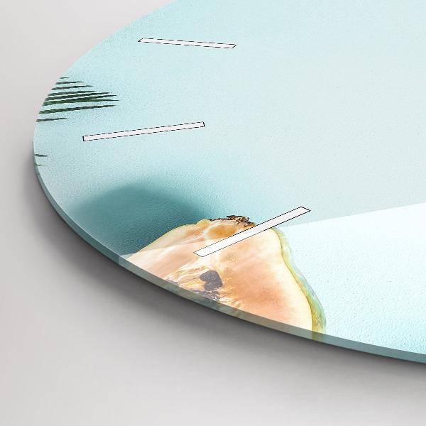 Pendule murale ronde 'Composition d''été'