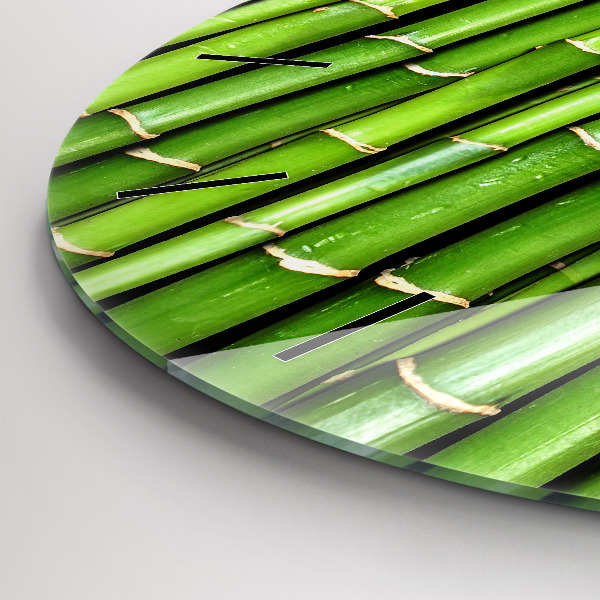 Horloge ronde Bambou asiatique