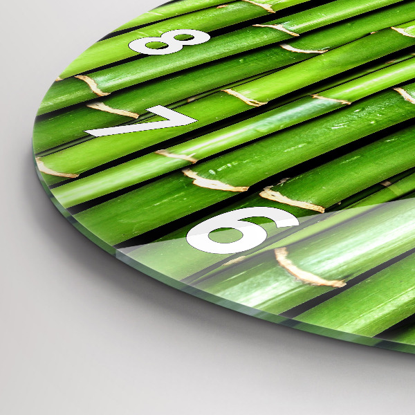 Horloge ronde Bambou asiatique